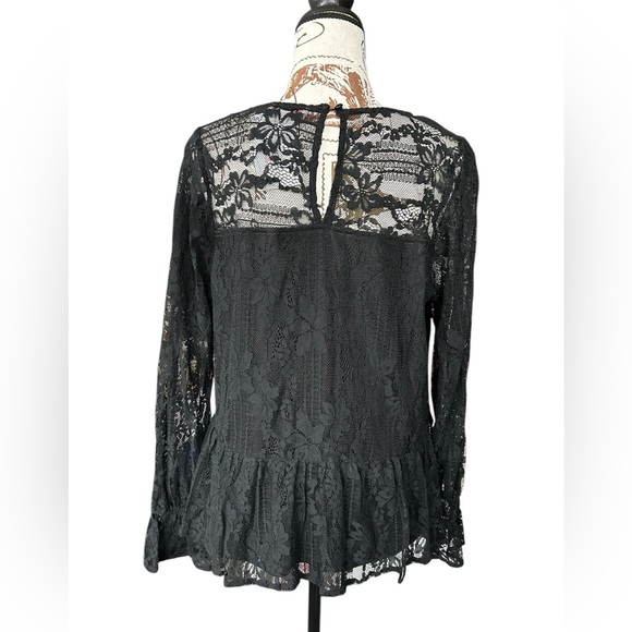 Andree by Unit Elegant Black Babydoll Lace Top NWT size medium - Picture 3 of 9